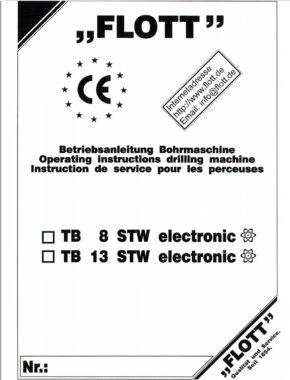 Flott - 8 STW,13 STW - 1999 - boormachine DE EN FR